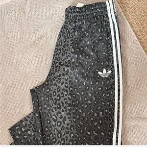 Adidas Women's Black Leopard Joggers